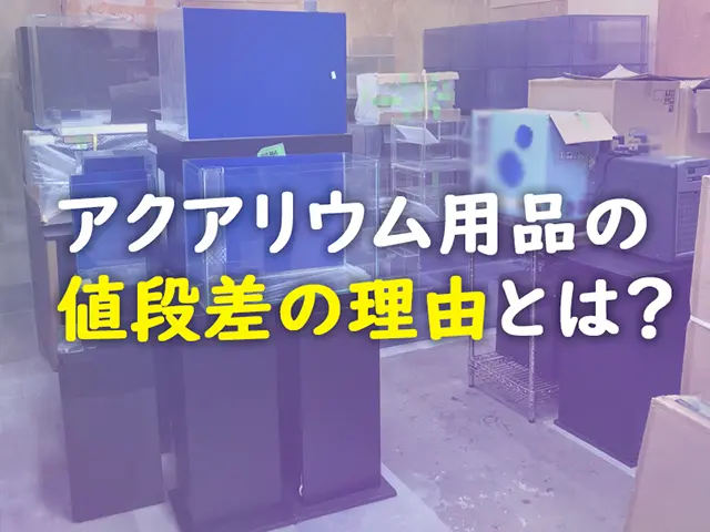 アクアリウム用品が販売店ごとに値段差がある理由！同じ商品が倍の価格 
